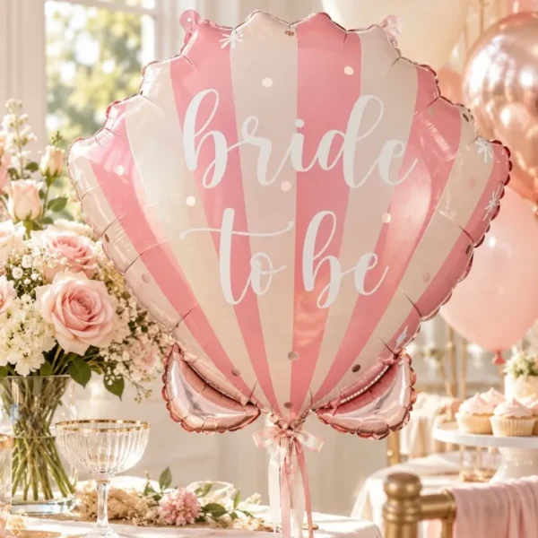 Kriauklės formos balionas "Bride to Be"