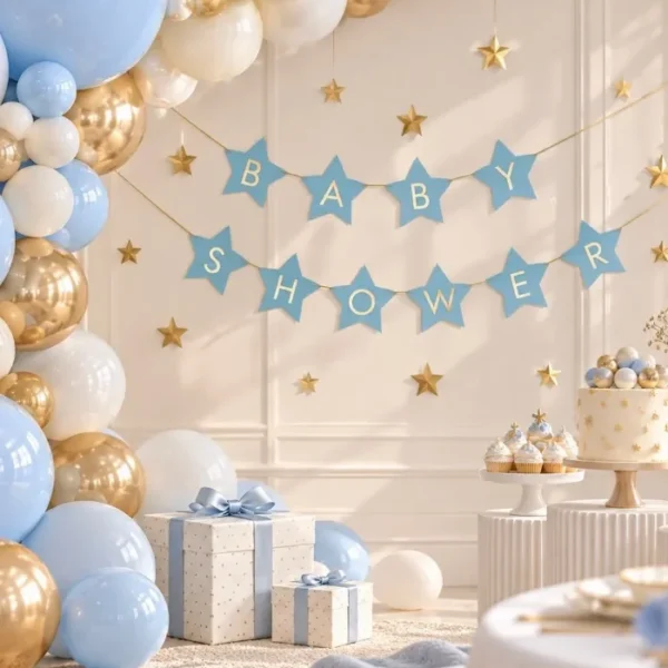 "Baby Shower" girlianda